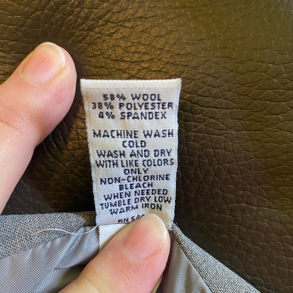 A-line skirt, gray color. - Picture 3 of 4